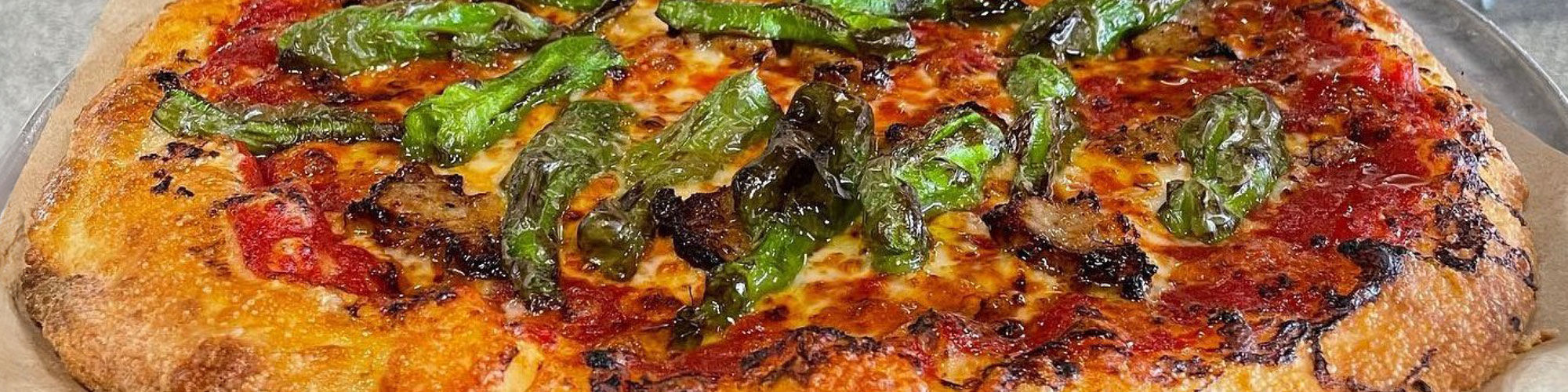 Pizza with peppers