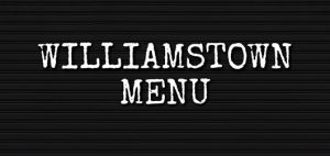 Williamstown Pizza Menu